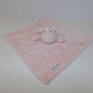 Blankets & Beyond Pink Hippo Plush Security Blanket Baby Lovey Nunu Soother